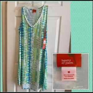 Beautiful Summer Dress! Light blues, greens so fresh and comfortable! Size M